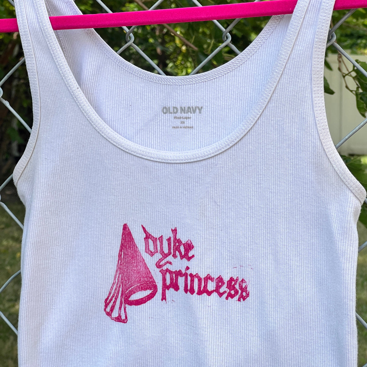 dyke princess tank - white