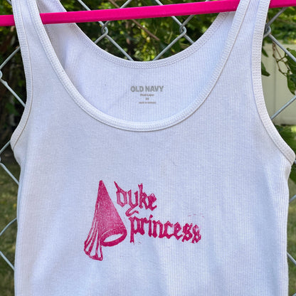 dyke princess tank - white