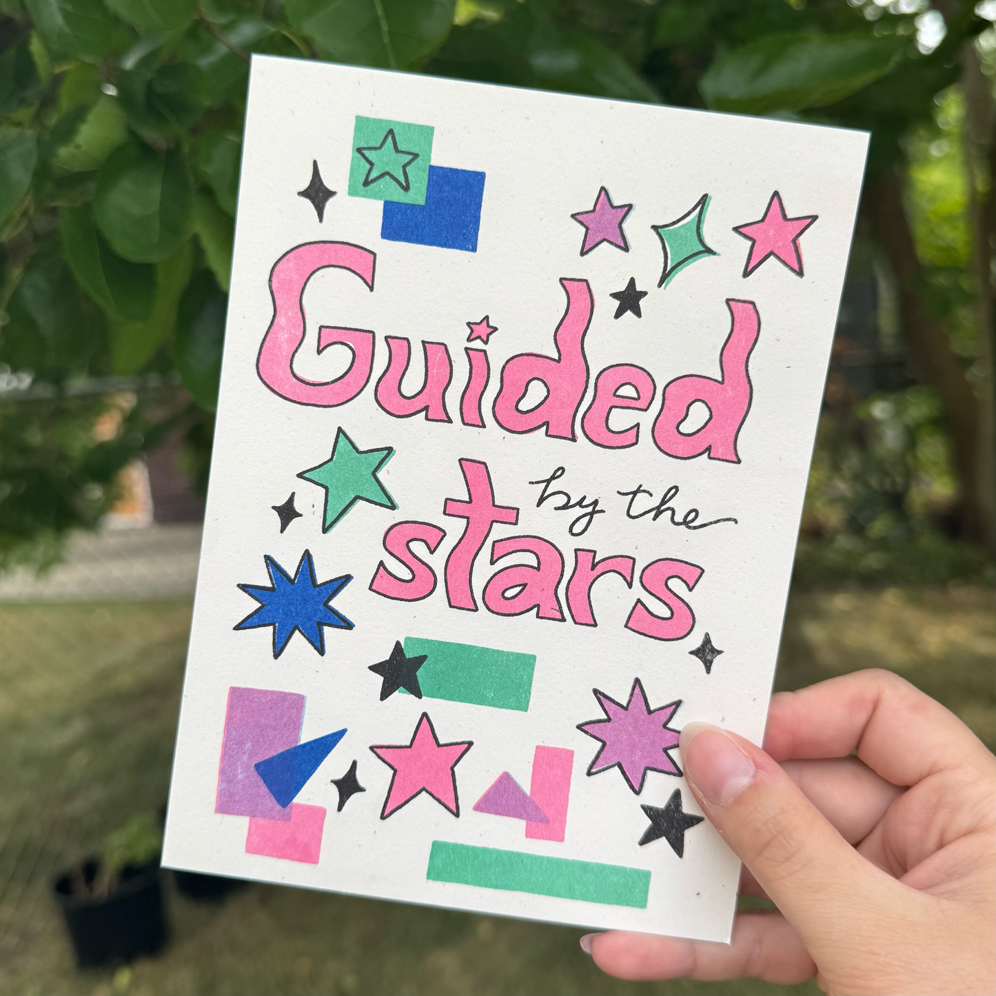 guided by the stars riso print