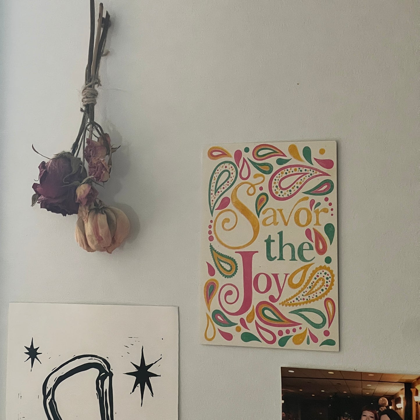 savor the joy riso print