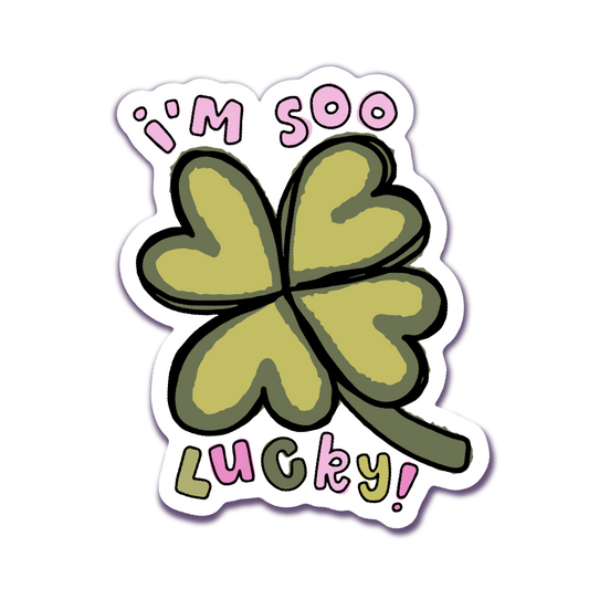 four leaf clover vinyl sticker