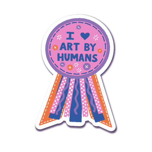 prize ribbon vinyl sticker